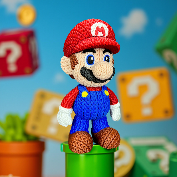 Mario - Knitted - Crochet