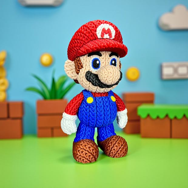 Mario - Knitted - Crochet