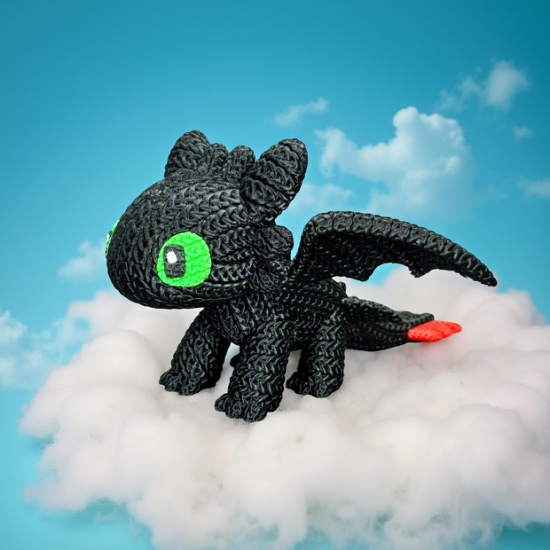 Toothless - Knitted - Crochet