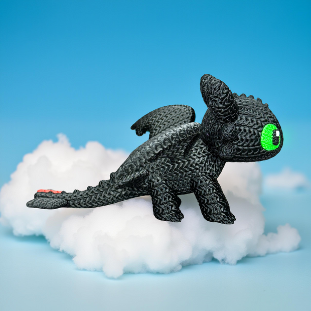 Toothless - Knitted - Crochet
